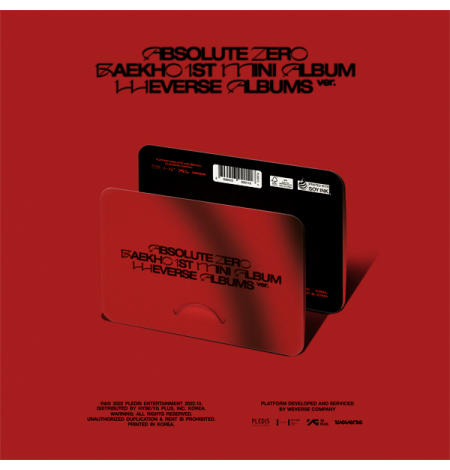 BAEKHO - 1st Mini Album [Absolute Zero] (Weverse Albums ver.)