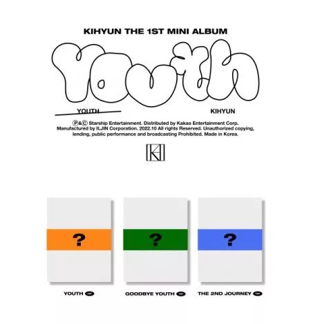 Kihyun – The 1st Mini Album (MONSTA X) [YOUTH] [3CD SET]