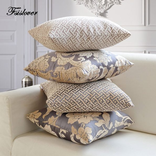 45X45-Nordic-Cushion-Cover-Chenille-Jacquard-Pillowcase-housse-de-coussin-Light-Luxury-Cotton-Decorative-Sofa-Pillow