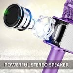 BONAOK-Wireless-Bluetooth-Karaoke-Microphone-3-in-1-Portable-Handheld-Mic-Speaker-Machine-for-All-Smartphones-for-Girls-Boys-Kids-Adults-All-Age-Q37Light-Purple-0