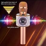 BONAOK-Wireless-Bluetooth-Karaoke-Microphone-3-in-1-Portable-Handheld-Mic-Speaker-for-All-SmartphonesGifts-for-Girls-Kids-Adults-All-Age-Q37Rose-Gold-0