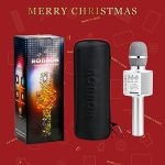 BONAOK-Wireless-Bluetooth-Karaoke-Microphone3-in-1-Portable-Handheld-Mic-Speaker-for-All-SmartphonesGifts-for-Kids-Adults-All-Age-Q37Silver-0