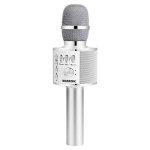 BONAOK-Wireless-Bluetooth-Karaoke-Microphone3-in-1-Portable-Handheld-Mic-Speaker-for-All-SmartphonesGifts-for-Kids-Adults-All-Age-Q37Silver-0