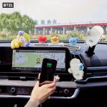 Bt21-Minini-Series-Car-Wireless-Charging-Phone-Car-Bracket-Cartoon-Anime-Rj-Tata-Doll-Cell-Holder