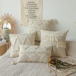 Decoration-Throw-Cushion-Covers-Beige-Pillow-Cover-Geometry-30x50cm-45x45cm-Tufted-Tassel-for-Living-Room-Girls