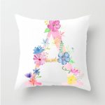 Flower-Letter-Decorative-Cushion-Cover-Pillow-Pillowcase-Polyester-45-45-Throw-Pillows-Home-Decor-Pillowcover-40842
