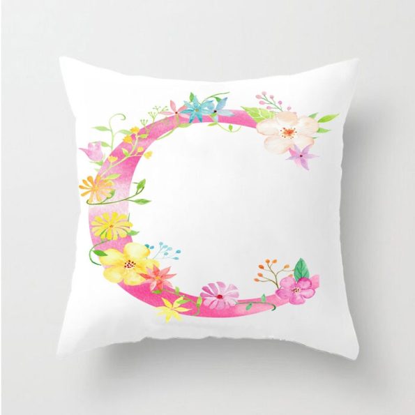 Flower-Letter-Decorative-Cushion-Cover-Pillow-Pillowcase-Polyester-45-45-Throw-Pillows-Home-Decor-Pillowcover-40842-2
