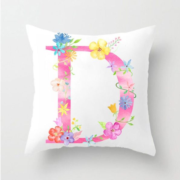Flower-Letter-Decorative-Cushion-Cover-Pillow-Pillowcase-Polyester-45-45-Throw-Pillows-Home-Decor-Pillowcover-40842-3