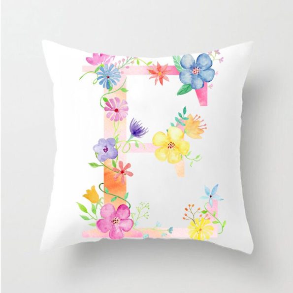 Flower-Letter-Decorative-Cushion-Cover-Pillow-Pillowcase-Polyester-45-45-Throw-Pillows-Home-Decor-Pillowcover-40842-4