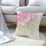 Home-Pillowcase-Nordic-Retro-Mandala-Print-Peach-Skin-Fleece-Square-Pillowcase-Cushion-Cover