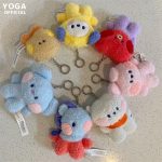 Kawaii-BT21-Small-Animal-Mini-Plush-Doll-Cartoon-Bag-Ornament-Gift-Doll-Pendant-Plush-Keychain-Birthday