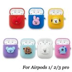 Kawaii-Bt21-Airpods-Case-for-Airpods-1-2-3-Pro-Silica-Gel-Bluetooth-Headset-Cover-Case