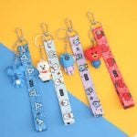 New-Bt21-Keychain-Kawaii-Animal-Cartoon-Soft-Rubber-Key-Ring-Lovely-Woman-Bag-Accessories-Cute-Mini