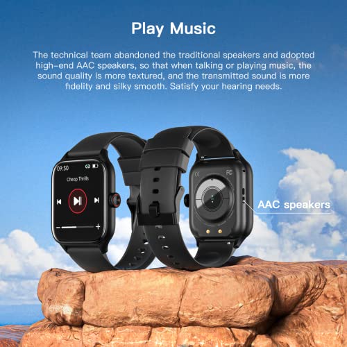 Smart Watch, Newest 1.85 TFT HD Display Smart Watch with Receive & Dial,  Smart Watch for Android iPhone with Pedometer, Fitness Tracker, Heart Rate