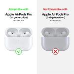 TALK-WORKS-AirPods-Pro-Case-Cover-with-Keychain-Protective-Hard-Silicone-Skin-for-AirPods-Keychain-Case-Clip-Carabiner-Wireless-Charging-Compatible-with-Apple-AirPod-Pro-Carrying-Case-2019-Black-0