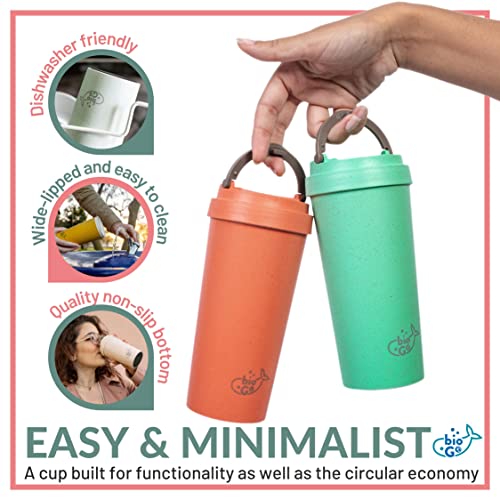 bioGo Reusable Coffee Cups with Lids 16 oz | To Go Coffee Cup | Dishwasher  Safe Travel Coffee Mug | …See more bioGo Reusable Coffee Cups with Lids 16