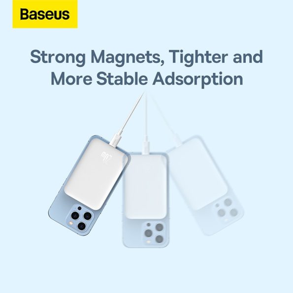 Baseus-Magnetic-Power-Bank-20W-6000mAh-Wireless-External-Battery-magsafe-Powerbank-Portable-Charger-For-iphone-14-4