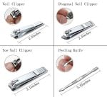 Manicure-Set-Professional-Nail-Clippers-Kit-Pedicure-Care-Tools-Stainless-Steel-Grooming-Kit-12Pcs-for-Travel-or-Home-Rose-Gold-0