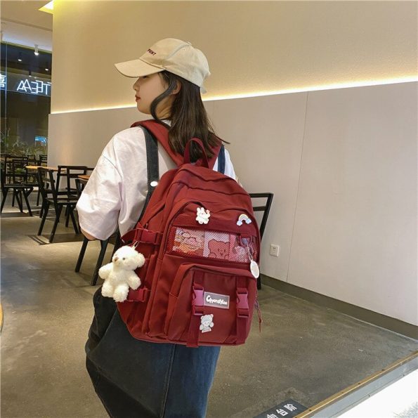 Middle-Student-School-Bags-for-Girls-Cute-Casual-School-Backpack-Women-Bookbags-Waterproof-Nylon-Korean-Casual-1