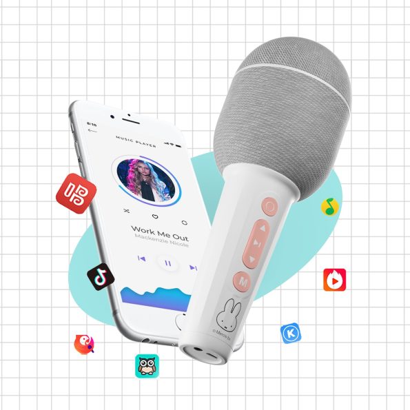 Miffy-X-Mipow-Wireless-Karaoke-Microphone-Bluetooth-Handheld-Portable-Speaker-Condenser-microphon-Home-KTV-Player-for-2