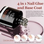 Modelones-Nail-Tips-and-Glue-Gel-Nail-Kit-15ml-4-In-1-Nail-Gel-and-Base-Gel-with-9-Colors-Jelly-Gel-Polish-Manicure-Palette-and-500Pcs-Almond-NailsPro-Nail-Art-Brush-Nail-Extension-DIY-Salon-0