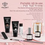 Modelones-Poly-Nail-Gel-Kit-30ml-2PCS-Clear-Deep-Nude-Colors-with-Slip-Solution-Extension-Builder-Enhancement-Professional-Starter-Kit-All-in-One-Nail-Technician-French-Kit-Gift-for-Christmas-New-Year-0