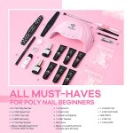 Modelones-Poly-Nail-Gel-Kit-6-Colors-with-48W-Nail-Lamp-Slip-Solution-Rhinestone-Glitter-All-In-One-Kit-for-Nail-Manicure-Beginner-Starter-Kit-DIY-at-Home-Beauty-Gift-for-Christmas-New-Year-0