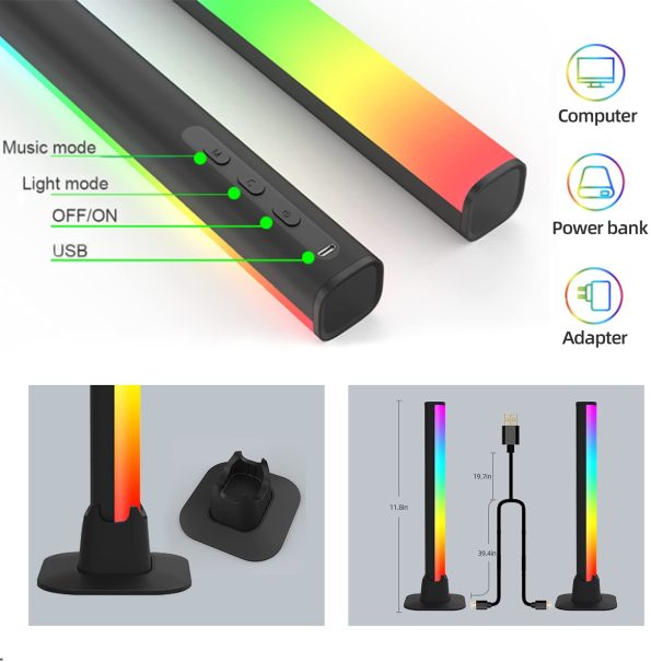 Smart-RGB-LED-Light-Bars-Night-Light-with-Bluetooth-APP-Control-Music-Rhythm-Lights-Backlight-for-4