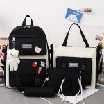Trendy-Girl-Waterproof-Travel-Backpack-Fashion-Panelled-Nylon-Women-Backpack-Student-Shoulder-Bag-Korean-Style-Schoolbag