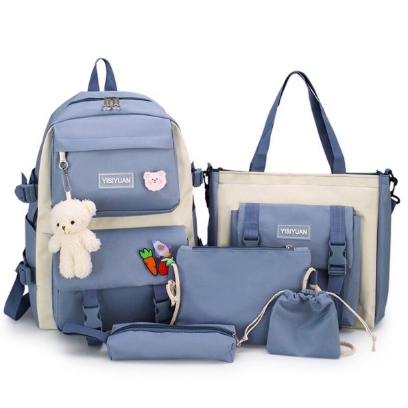 Trendy-Girl-Waterproof-Travel-Backpack-Fashion-Panelled-Nylon-Women-Backpack-Student-Shoulder-Bag-Korean-Style-Schoolbag-5