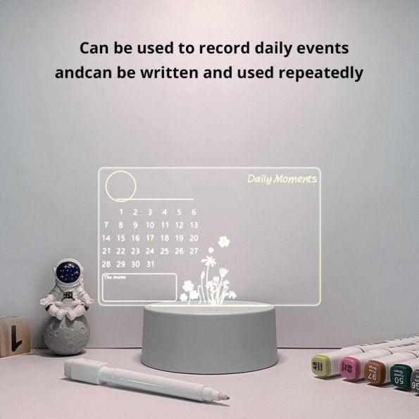 Acrylic-Transparent-Luminous-Calendar-Note-Board-Erasable-Ins-Message-Board-Household-Memo-Prompt-Desktop-Small-Table-4