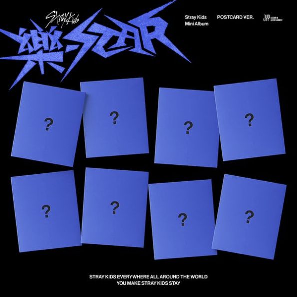 Stray Kids Mini Album 樂-STAR POSTCARD VER Random Ver