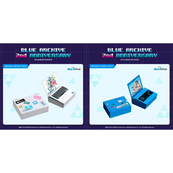 BLUE ARCHIVE 2nd ANNIVERSARY OST (CD ALBUM PACKAGE + KIT ALBUM PACKAGE)