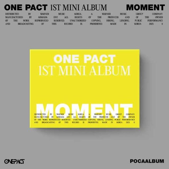 ONE PACT – 1st Mini Album [Moment] (POCAABLUM)