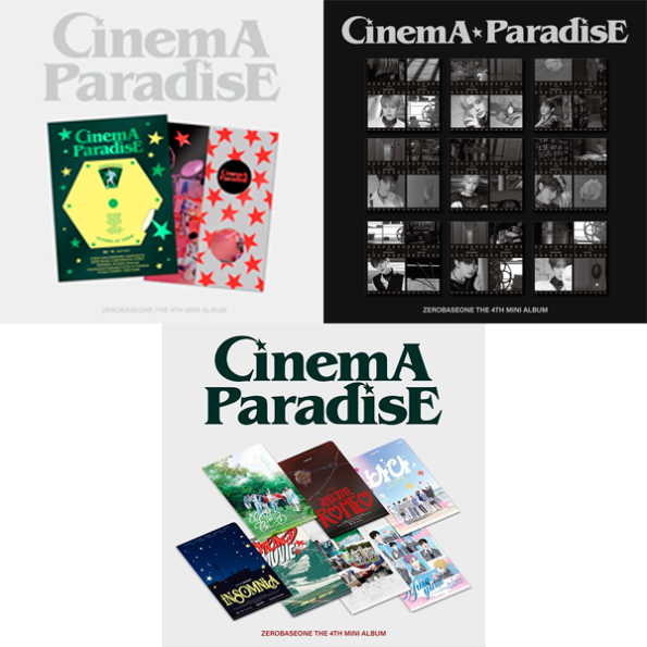 [Online Lucky Draw Event] [3CD SET (PHOTOBOOK+DIGIPACK+ZEROSE Ver.)] ZEROBASEONE – The 4th Mini Album [CINEMA PARADISE] (Random Ver.)