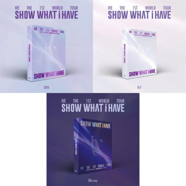 [DVD + Blu-ray + KIT VIDEO SET] IVE – IVE THE 1ST WORLD TOUR [SHOW WHAT I HAVE]