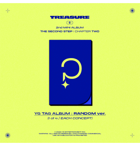 TREASURE - 2nd MINI ALBUM [THE SECOND STEP : CHAPTER TWO] YG TAG ALBUM (KIT VER.) - Random