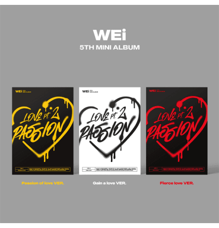 WEi - 5th Mini Album [Love Pt.2 : Passion] [3CD SET]