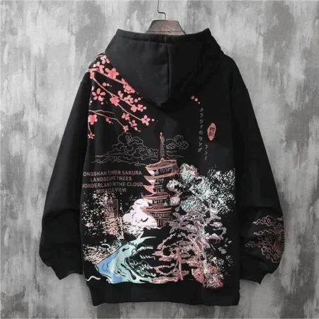 Japanese Harajuku Streetwear Oversized Pullover, Thick Winter Autumn Hoodie