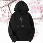 Kpop DREAMCATCHER Logo Unisex HOODIE Sweatshirt Black Cotton Hoodie