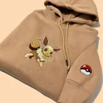 Pokemon Eevee Embroidered Hoodie