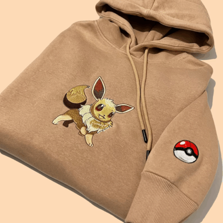 Pokemon Eevee Embroidered Hoodie