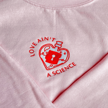 Scientist Kpop Song Inspired Embroidered Sweatshirt
