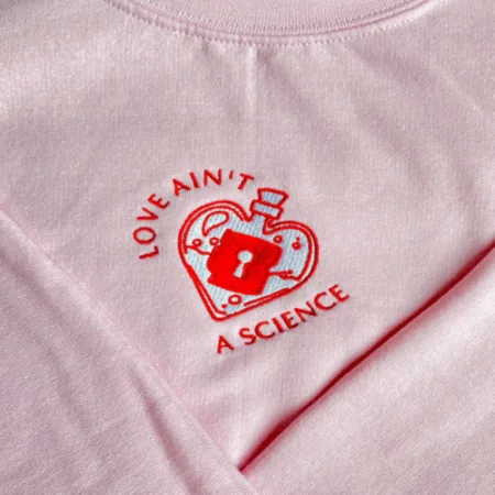 Scientist Kpop Song Inspired Embroidered Sweatshirt