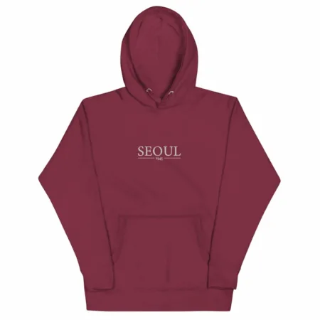 Seoul Embroidered Unisex Hoodie