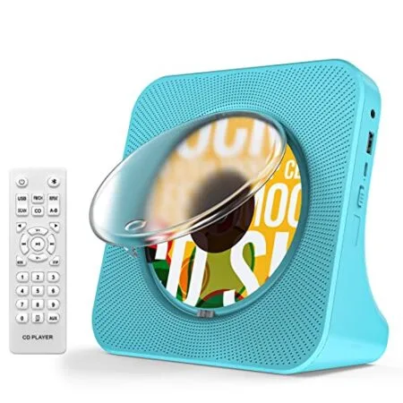 Weeuus CD Player Portable with Bluetooth,Desktop CD Player with Remote Control,Kids,Kpop,Dual Stereo Speaker,Dust Cover…