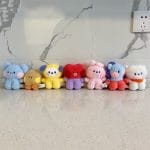 10cm-Cartoon-Bt21-Plush-Doll-Keychain-Kawaii-Cute-Rj-Chimmy-Cooky-Bag-Pendant-Girl-Key-Ring