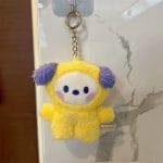10cm-Cartoon-Bt21-Plush-Doll-Keychain-Kawaii-Cute-Rj-Chimmy-Cooky-Bag-Pendant-Girl-Key-Ring