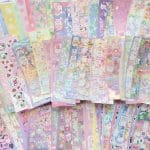 10pcs-20pcs-30pcs-Random-Sticker-Pack-Laser-Decorative-Kawaii-Album-Stickers-Korean-Stationery-DIY-Material