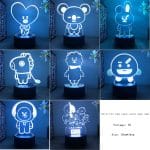 2022-New-Kawaii-18Cm-14Cm-Bt21-Usb-16-Colors-3D-Acrylic-Cute-Cartoon-Remote-Control-Touch